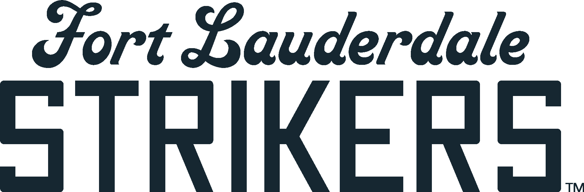 Fort Lauderdale Strikers Black Logo Vector Logo
